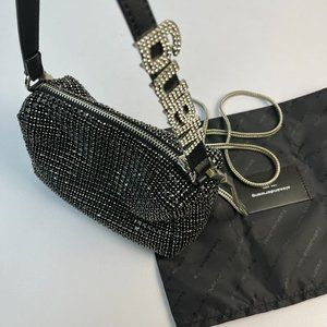 Black Alexander Wang rhinestone bag
